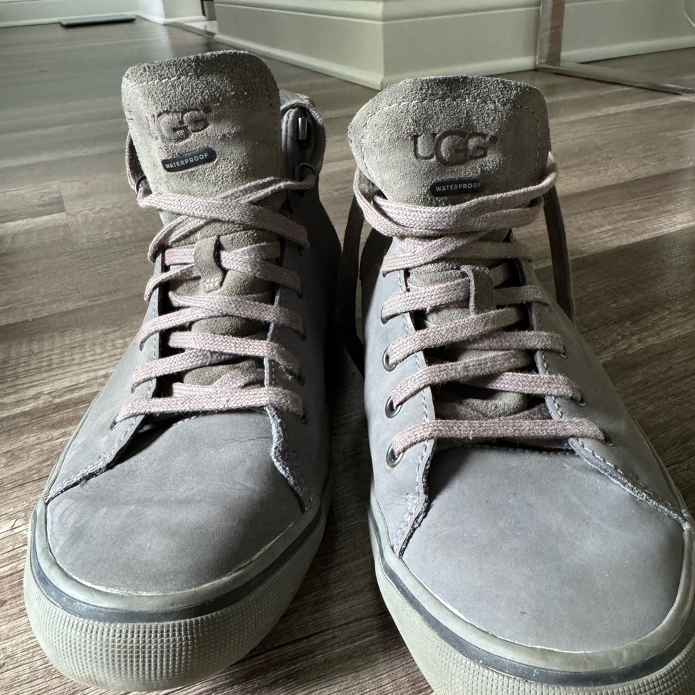 UGG Men's Gray High-Top Sneakers